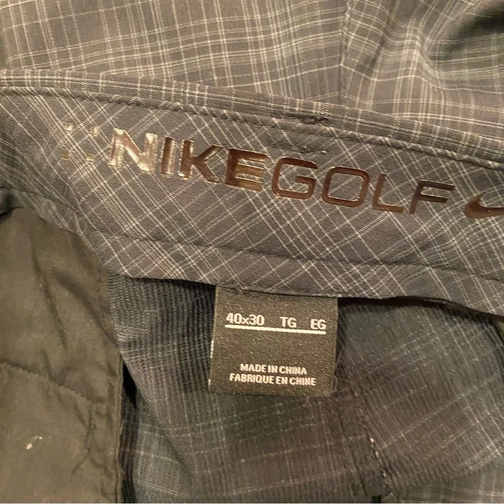 Men’s Nike Golf Tour Performance Dri Fit Plaid Pants Sz 40/30
